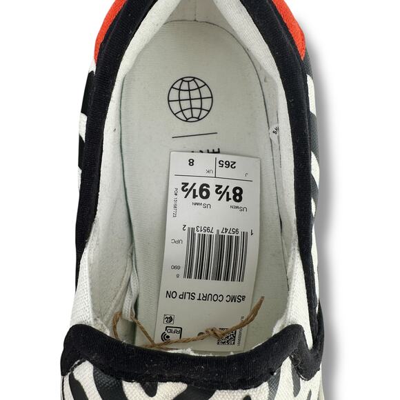 Adidas Stella McCartney Slip On Court Sneakers Shoes Womens Sz 9.5 Zebra Stripe - Picture 8 of 8